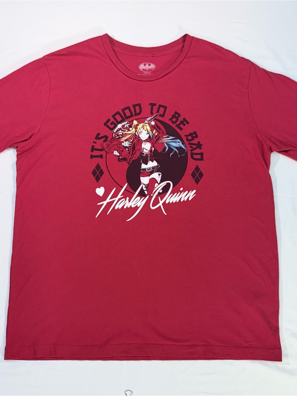 DC Harley Quinn Graphic Short Sleeve Tee in Red
